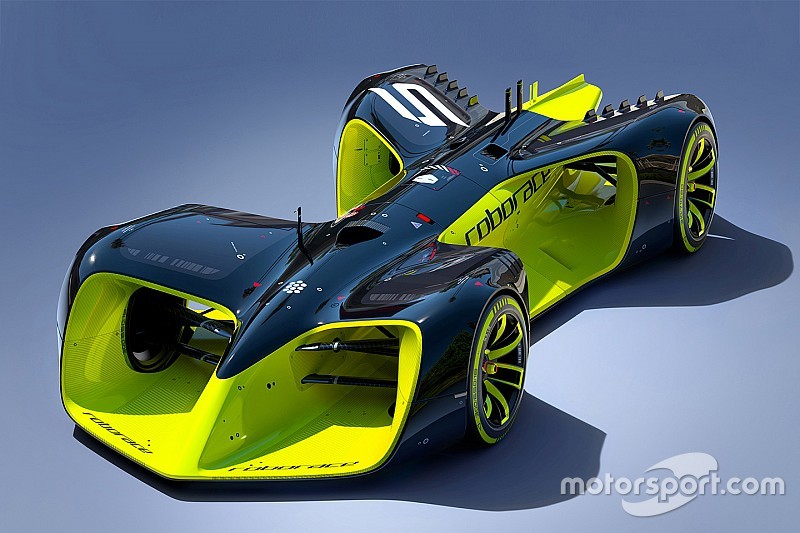 RoboRace präsentiert fahrerloses Auto für neue Rennserie