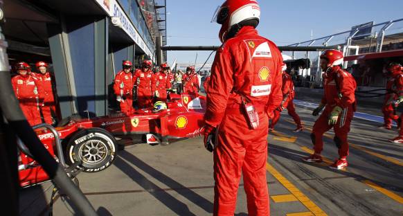 Ferrari pit ekibi bu yılın en hızlısı