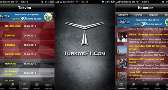 TurkiyeF1 iPhone uygulaması yenilendi