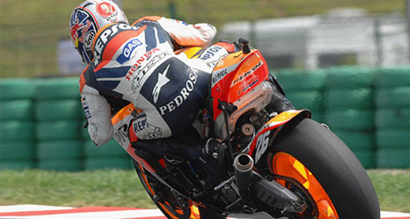 Almanya'da zafer Pedrosa'nın