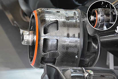 Formel-1-Technik: Veränderte Bremsbelüftung am McLaren MP4-31