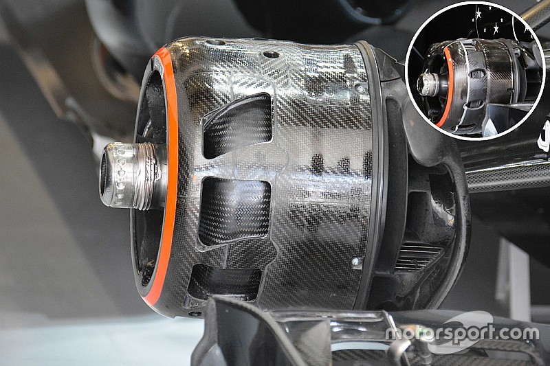 Breve análisis técnico: cambios en los tambores de freno del McLaren MP4-31