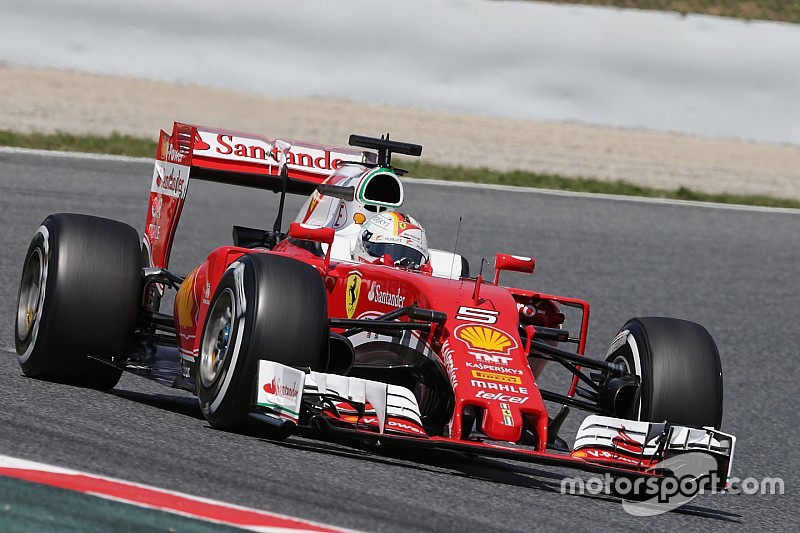 Ferrari-Pilot Sebastian Vettel: Nachsitzen bei Formel-1-Testfahrten in Barcelona