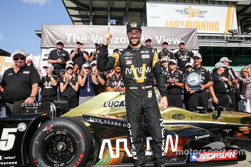 Ein Jahr nach Horrorcrash: James Hinchcliffe beim Indy 500 auf Pole-Position!