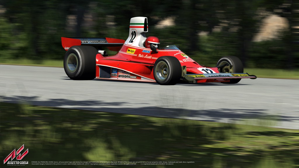 Assetto Corsa: A legendás Ferrari 312T a régi Hockenheim versenypályán