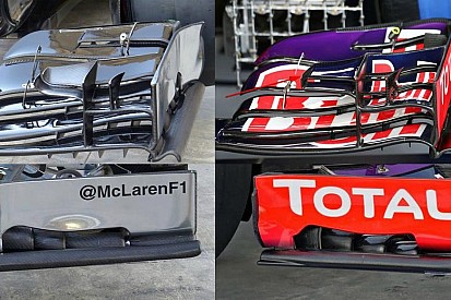 Rejtett szerkezet a Red Bull első szárnyain: a Williams is "meghajolt", őket még pénteken vizsgálták
