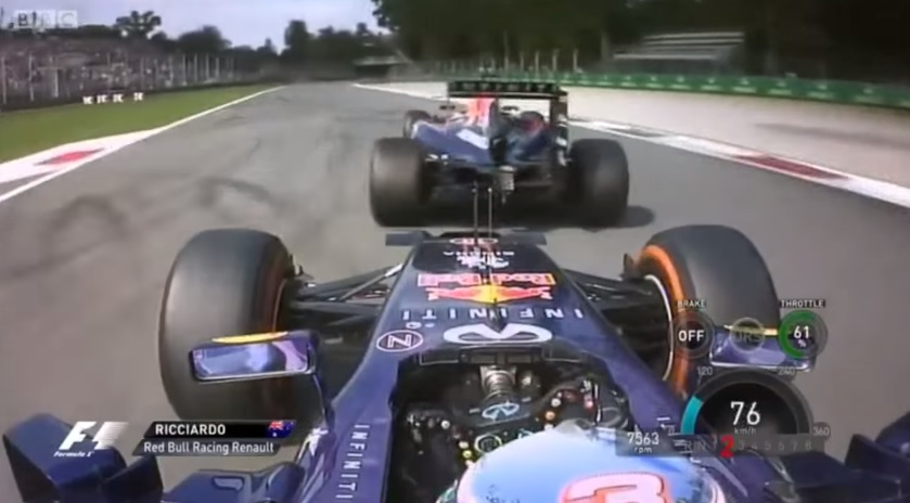 Így ette meg Ricciardo Vettelt Monzában: Onboard felvétel az Olasz Nagydíjról