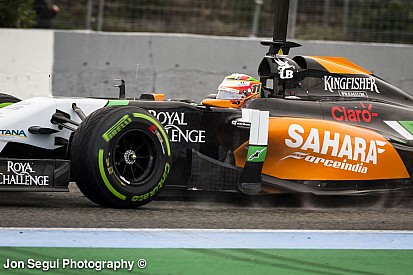 HD felvételen Pérez megállása és a Force India füstölése Jerezből