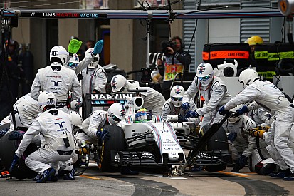 Williams rompe récord en pit stop en Bakú