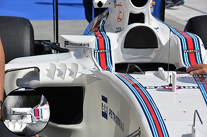 Технічний брифінг: кріплення бічних дзеркал Williams FW38