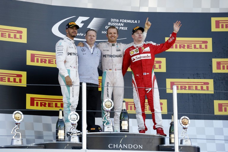 Ez a dobogó még Raikkönen kedvesének is tetszett