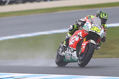 MotoGP Australia: Crutchlow pimpin FP1, Lorenzo kesulitan di trek basah