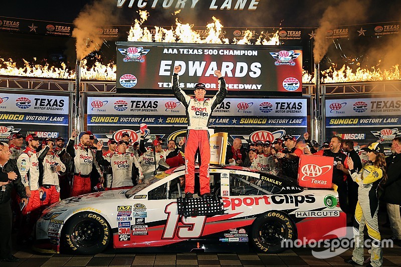 Unter Texas-Regen: Sieg und NASCAR-Finaleinzug für Carl Edwards