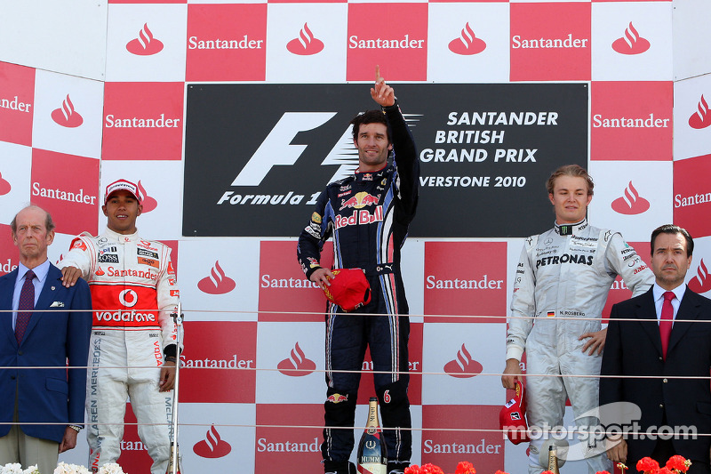 2010. Подіум: 1. Марк Веббер, Red Bull - Renault. 2 Льюіс Хемілтон, McLaren-Mercedes. 3. Ніко Росберг, Mercedes