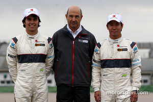 Sergio Perez, Sauber F1 Team, Peter Sauber, Sauber F1 Team, Team Principal, Kamui Kobayashi, Sauber F1 Team