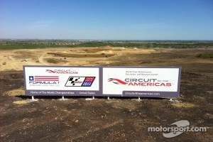 Construction of the Circuit of the Americas in Austin, home of United States Grand Prix starting in 2012