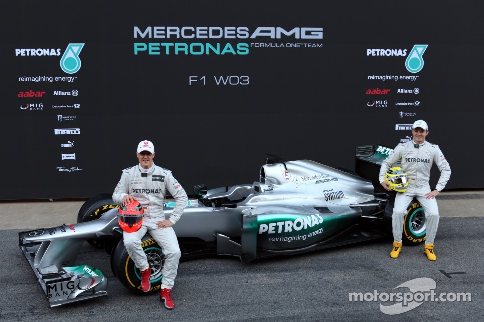 Michael Schumacher, Mercedes GP and Nico Rosberg, Mercedes GP