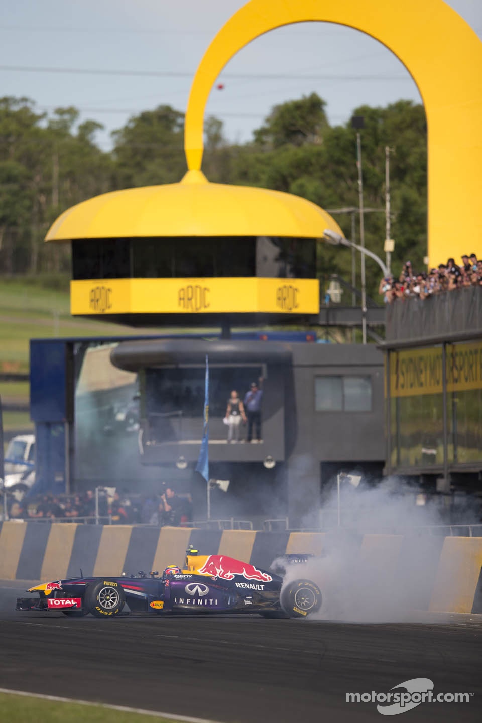 Mark Webber in the Red Bull F1