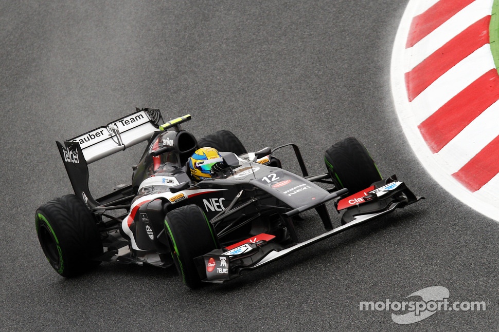 Esteban Gutierrez, Sauber corrects an oversteer