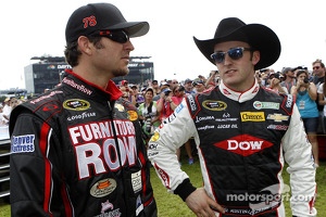 Martin Truex Jr., Furniture Row Racing Chevrolet and Austin Dillon, Richard Childress Racing Chevrolet