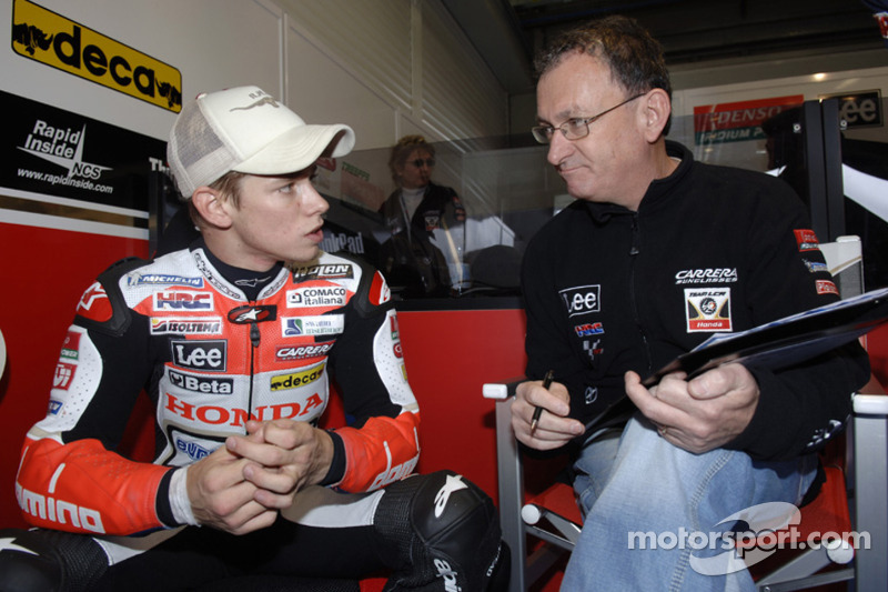 Casey Stoner con Ramón Forcada