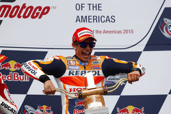 Podio: ganador Marc Marquez, Repsol Honda Team