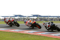 Jack Miller, Team LCR, Honda; Hiroshi Aoyama, Repsol Honda Team, und Nicky Hayden, Aspar Racing Team