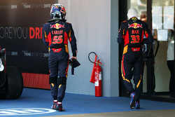 Carlos Sainz Jr., Scuderia Toro Rosso y Max Verstappen, Scuderia Toro Rosso en el parc ferme