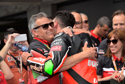 Davide Giugliano e Serafino Foti, team manager Ducati Superbike Team