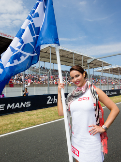 A grid girl