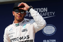 Lewis Hamilton, Mercedes AMG F1 festeggia la sua pole position