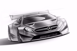 Mercedes-Benz DTM 2016, Zeichnung
