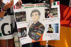 Sergio Pérez, Sahara Force India F1 estandarte de los fans