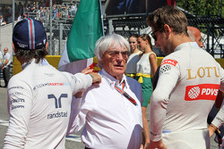 Felipe Massa, Williams com Bernie Ecclestone e Romain Grosjean, Lotus F1 Team