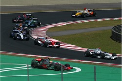 Lewis Hamilton, McLaren Mercedes drives off the circuit