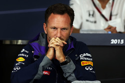 Christian Horner, Team Principal Red Bull Racing alla conferenza stampa FIA