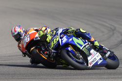 Dani Pedrosa, Repsol Honda Team e Valentino Rossi, Yamaha Factory Racing