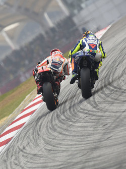 Valentino Rossi, Yamaha Factory Racing y Marc Márquez, Repsol Honda Team