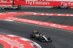 Nico Hulkenberg, Sahara Force India F1 VJM08 al final de la carrera