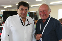 Tony Teixeira, A1GP Chairman with Ex F1 Driver Chris Amon