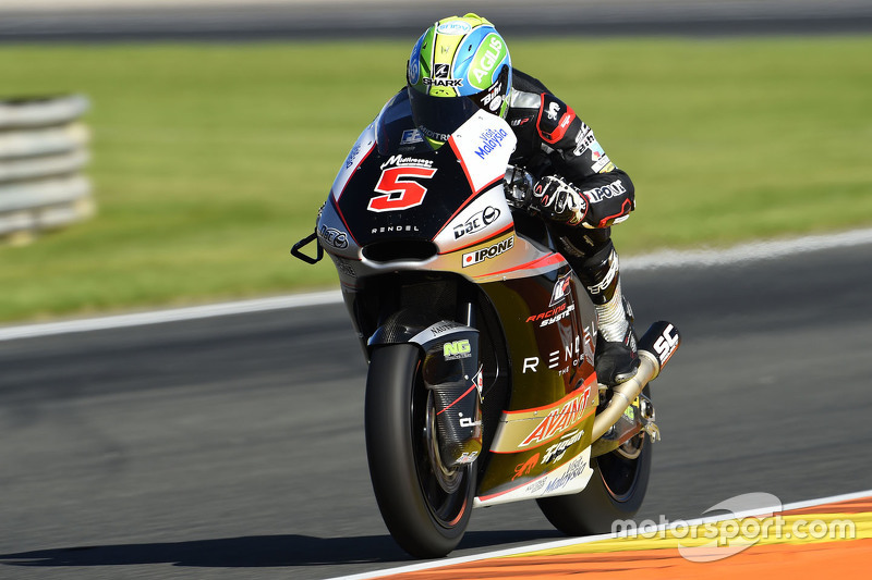 Johann Zarco saat memperkuat Tim Ajo Motorsport di Moto2 2015 dengan sasis dari Kalex.