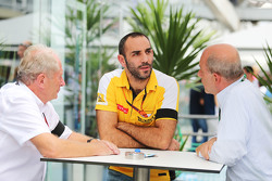(L to R): Dr Helmut Marko, Red Bull Motorsport Consultant with Cyril Abiteboul, Renault Sport F1 Man