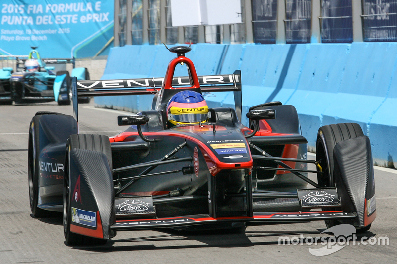 Jacques Villeneuve, Venturi Formula E Team, en el ePrix de Punta del Este de 2015.