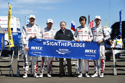 Citroën groepsfoto met Jean Todt, FIA president