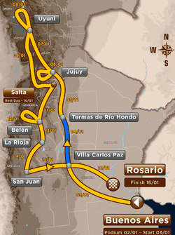 Stage 2: Villa Carlos Paz - Termas de Río Hondo