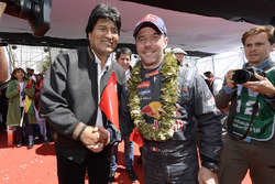 Sébastien Loeb, Peugeot Sport met de president van Bolivië, Evo Morales