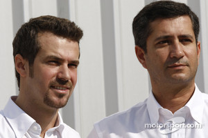 Ocean Racing Technology team photoshoot: Tiago Monteiro, team manager, and Jose Guedes, team manager