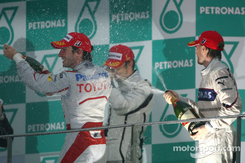2009: 1. Jenson Button, 2. Nick Heidfeld, 3. Timo Glock