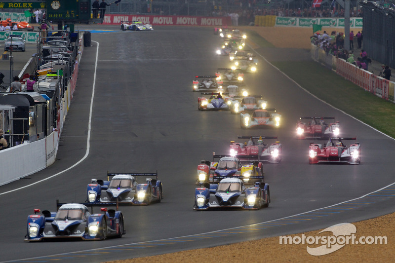 Start: #3 Peugeot Sport Total Peugeot 908: Sébastien Bourdais, Pedro Lamy, Simon Pagenaud