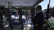 Australian GP 2014: Security guard asks Lewis Hamilton for his pass Australian GP 2014: Security guard asks Lewis Hamilton for his pass